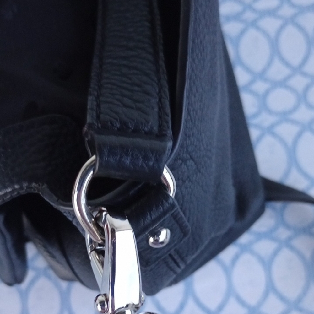 Kate Spade Black Pebbled Leather Shoulder Bag Crossbody Tassel Detail - Picture 5 of 9